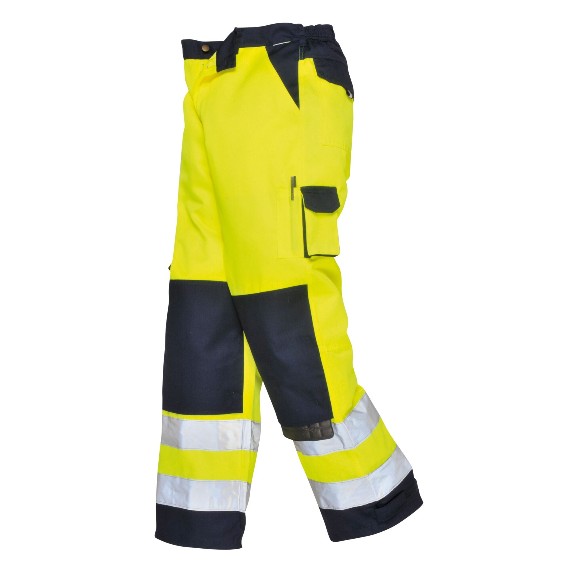 Lyon Hi-Vis Broek - Geel/Marine