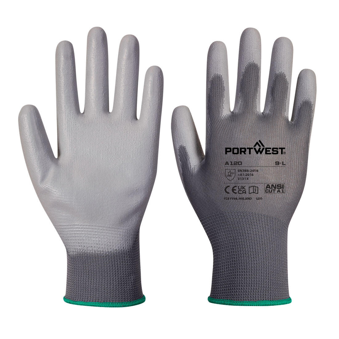 Verkoopautomaten PU Palm Handschoen (288 paar) - Grey