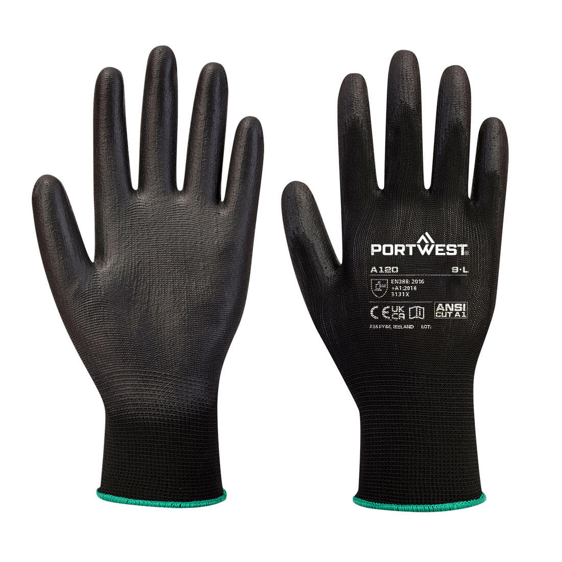 Verkoopautomaten PU Palm Handschoen (288 paar) - Black