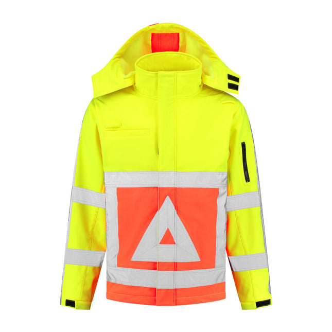 Verkeersregelaarsjas softshell geel-oranje - geel-oranje