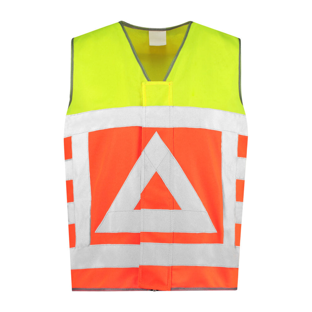 Sicherheitsweste Verkehrsregler gelb-orange