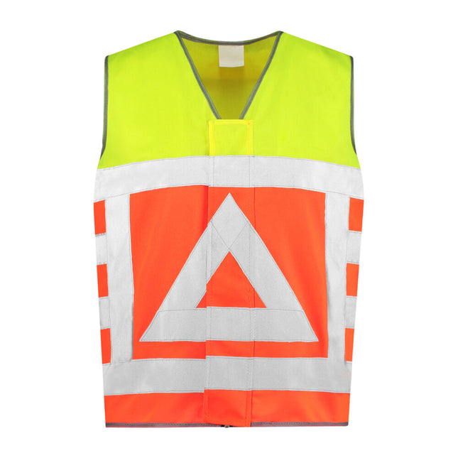 Veiligheidsvest verkeersregelaar geel-oranje - fluo-geel/oranje