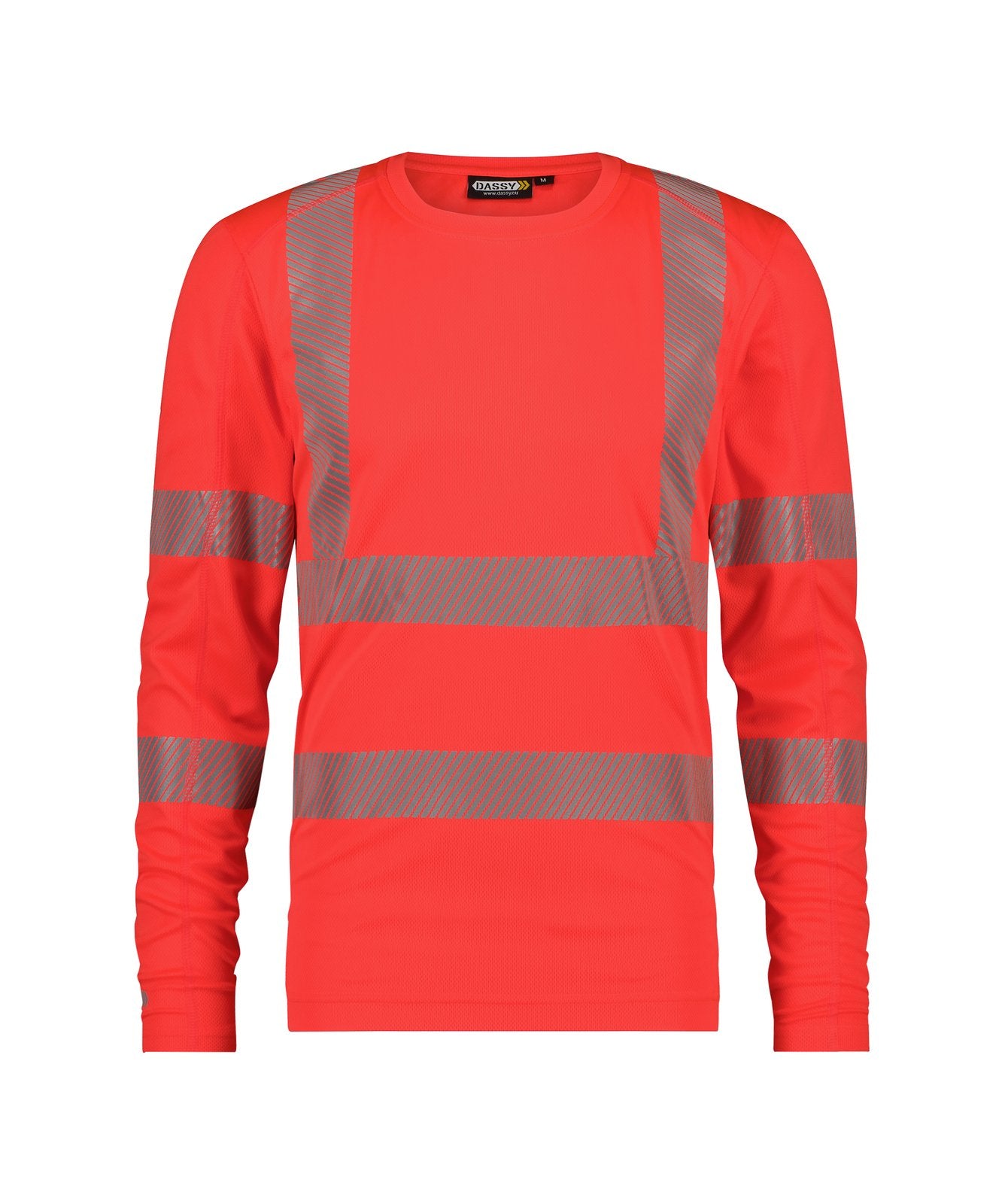 DASSY® Carterville Hogezichtbaarheids-uv-T-shirt met lange mouwen 150 g/m²