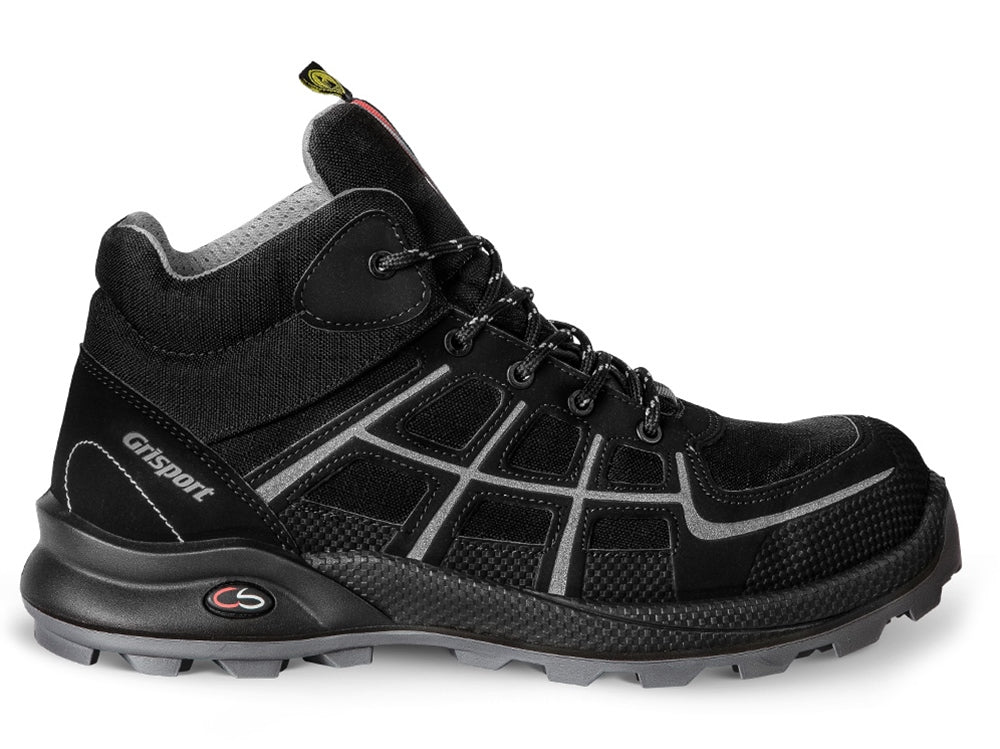 Firm Hoog Cross Safety S3 black grey - Zwart