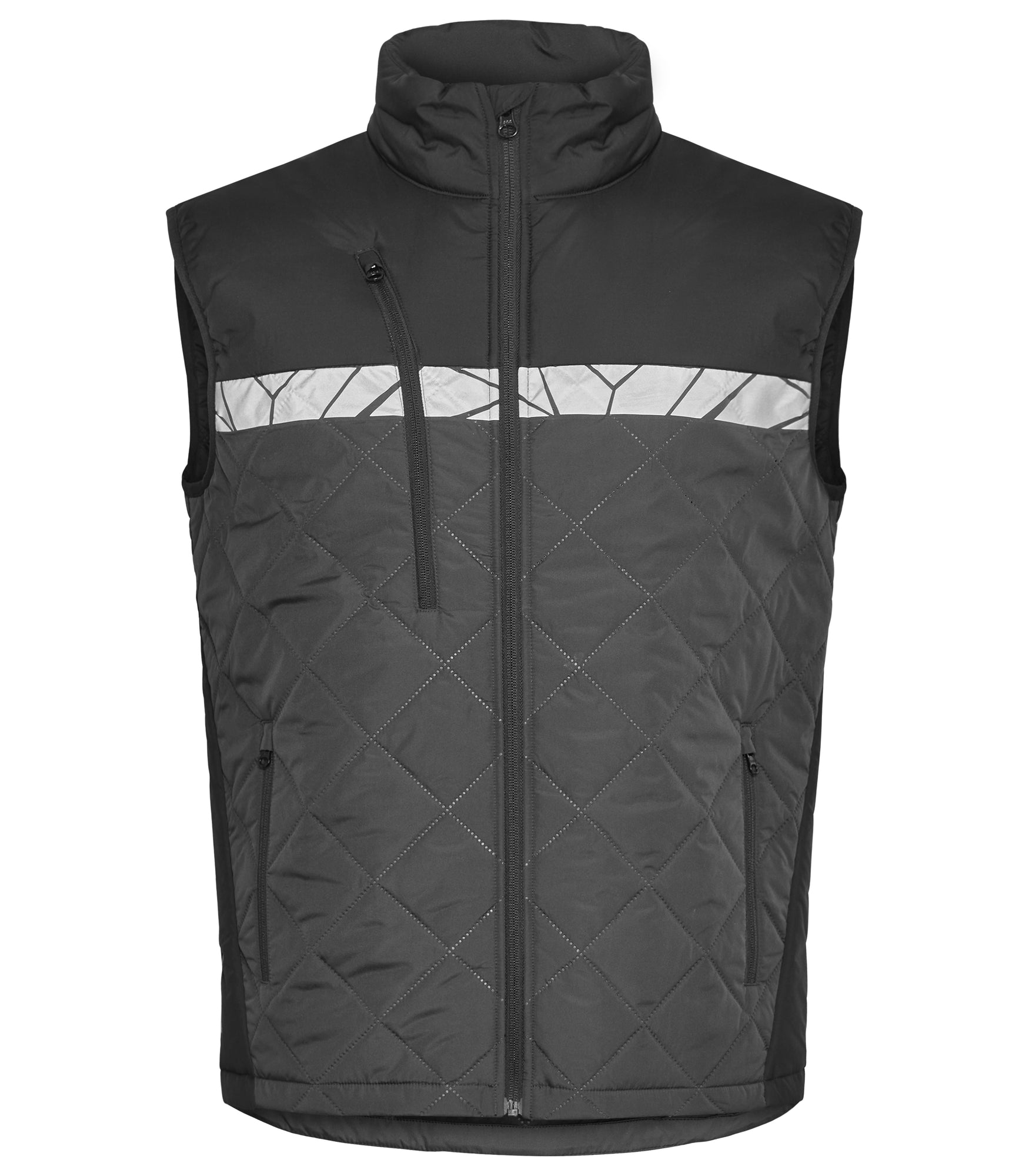 7700 BODYWARMER - Zwart/geel