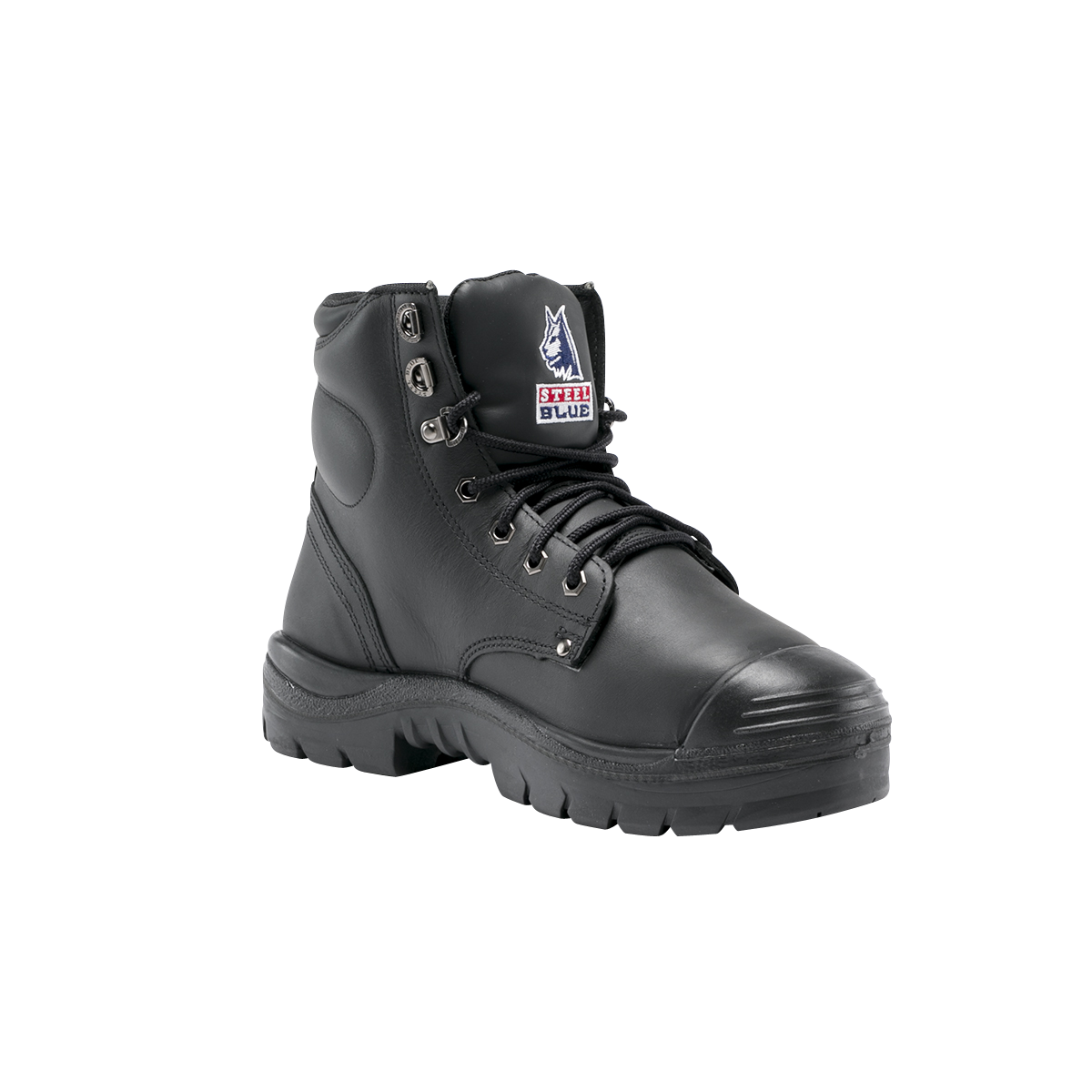 Steel Blue Argyle Met Bump S3 - Black