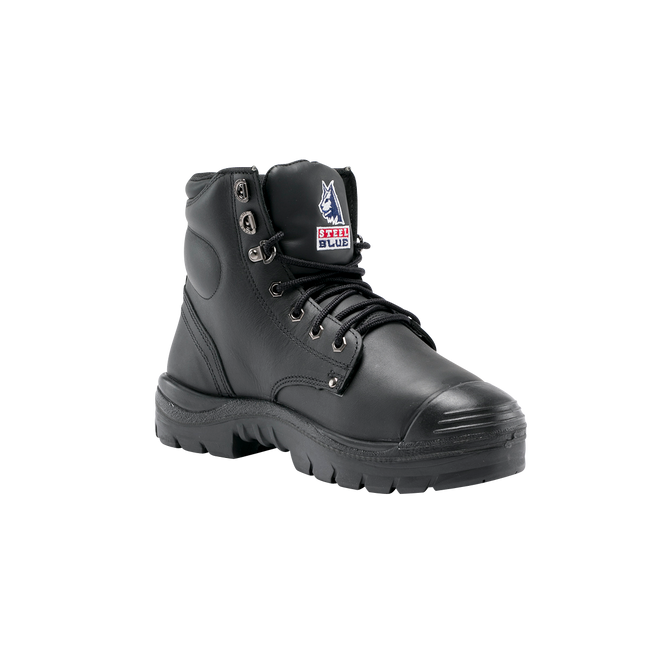 Steel Blue Argyle Met Bump S3 - Black