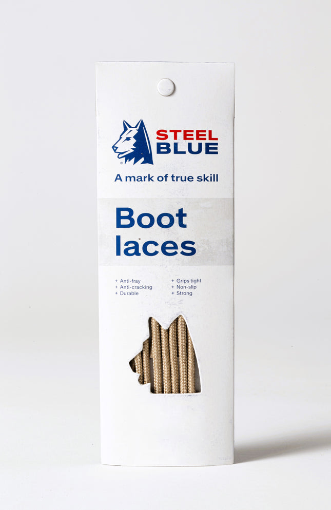 One Pair Ladies Laces Retail Snd/Lil 140 cm - SAND/LILAC