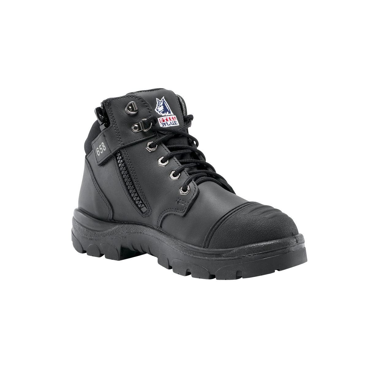 Steel Blue Parkes Zip Scuff S3 - Black