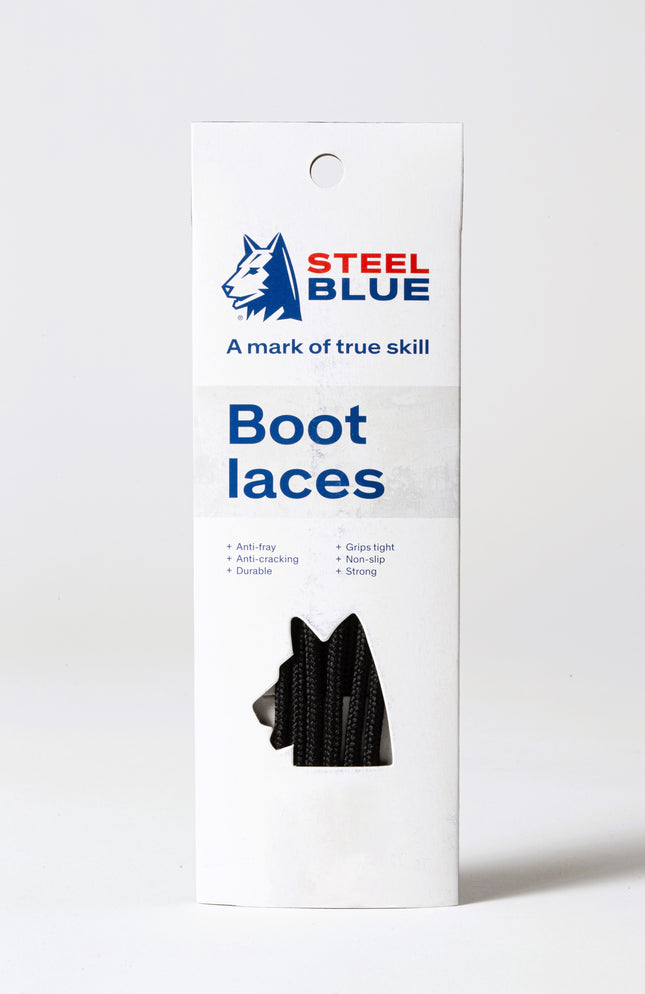 Steel Blue Veters/Laces Zwart 110 cm 1 Paar - Black
