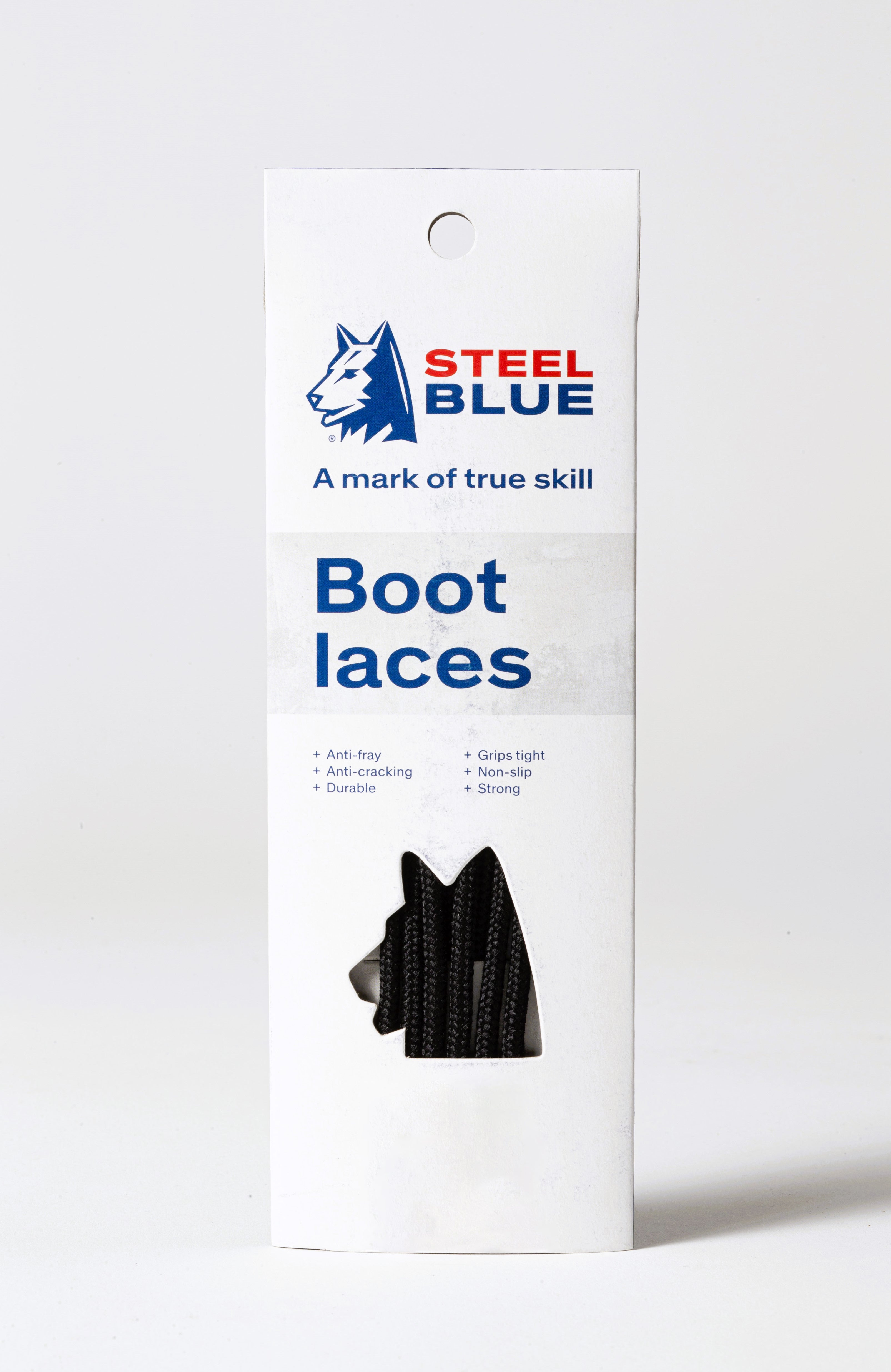 Steel Blue Veters/Laces Zwart 140 cm 2 Paar