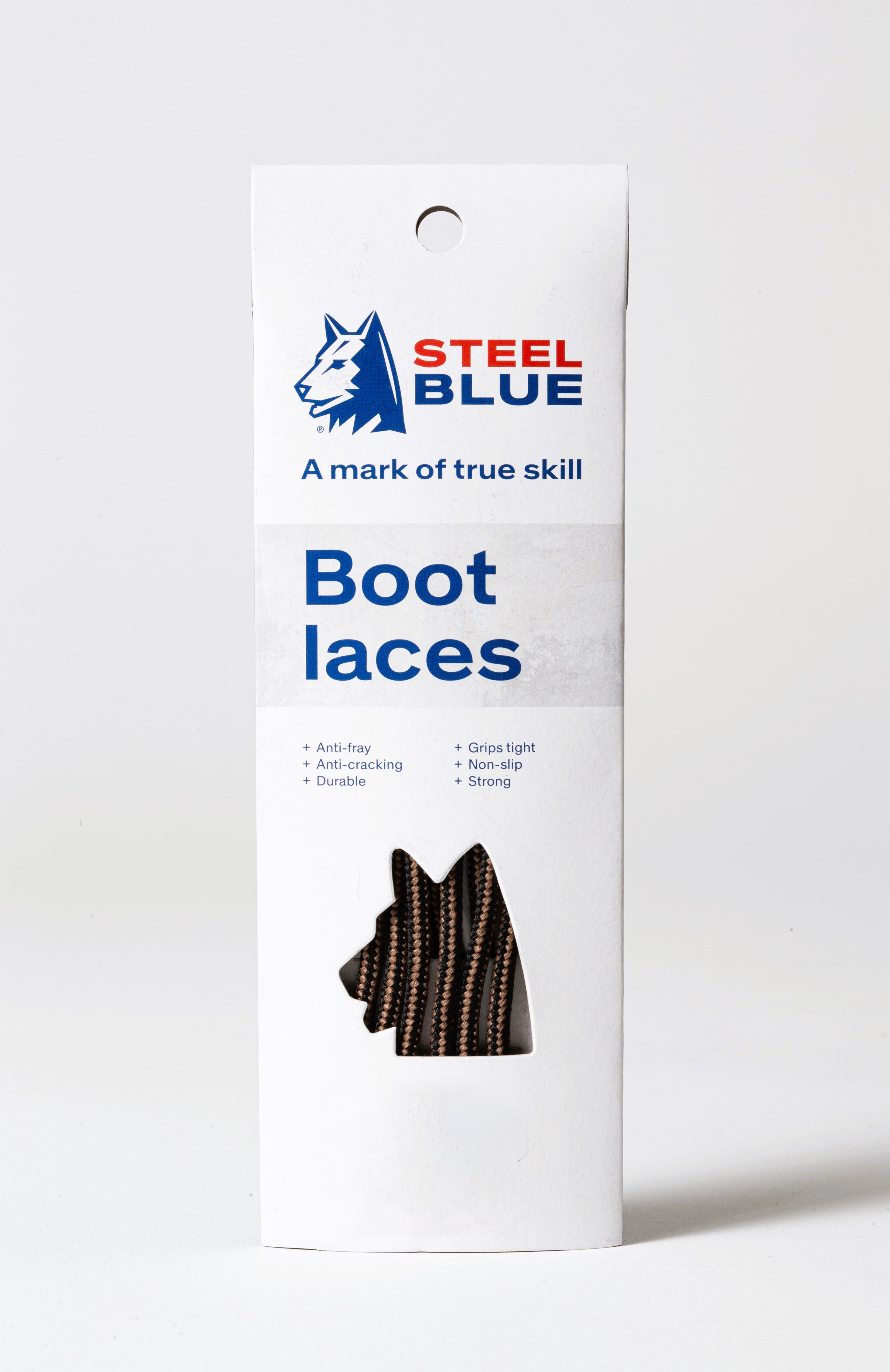 Steel Blue Veters/Laces Zwart/Bruin 140 cm 2 Paar